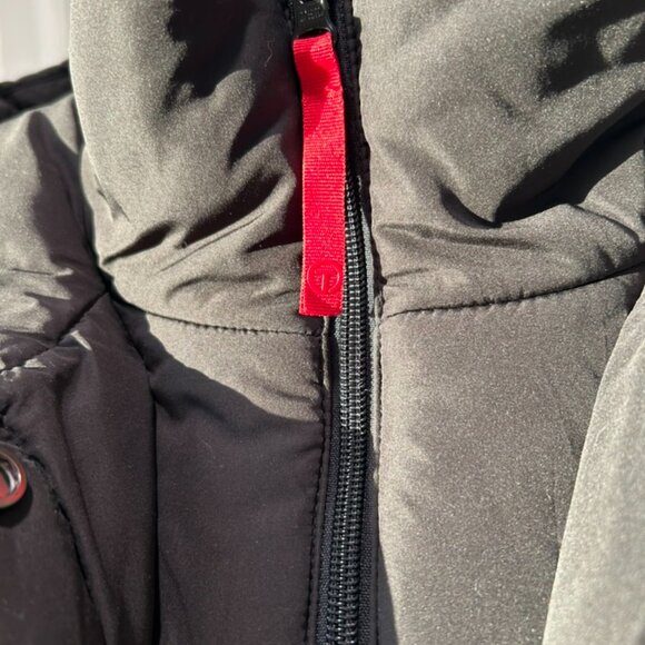 TALBOT's Women's Black Long Puffer Vest with Hood - Picture 2 of 6